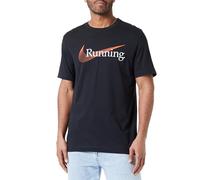 NIKE Men's M NK DF TEE Heritage T-Shirt, Black, S
