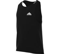 Nike Men's M Nk Df Trail Tank Solid top, Black/White, L