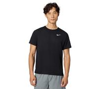 NIKE Men's M NK DF UV Miler SS T-Shirt, Black/Reflective Silver, M