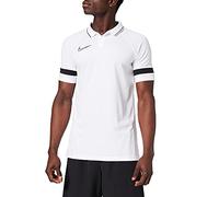 NIKE Men's M Nk Dry Acd21 Polo Shirt, White/Black, L UK