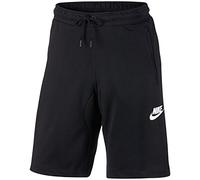 Nike Men's M Nsw Av15 Flc Short - Black/Black/Black/White, Large