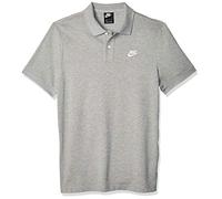 Nike Mens M NSW Ce Matchup Pq Polo Shirt, Dk Grey Heather/(White), S EU