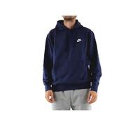 Nike Mens M Nsw Club Hoodie Po Bb Sweatshirt, Midnight Navy/Midnight Navy/White, 3XL EU