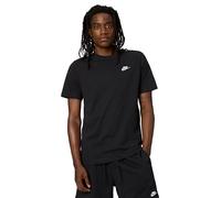 NIKE Mens M Nsw Club Tee T-Shirt, Black/(White), L EU