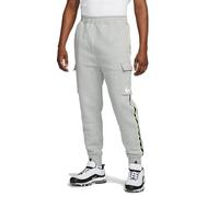 Nike Men's M NSW Repeat SW FLC Cargo Pant Trousers, Dk Grey Heather/Dk Grey Heather/White, M