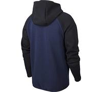 Nike Men's M Nsw Tch Flc Hoodie Fz Sweatshirt, Obsidian/Black/(Black), 928483