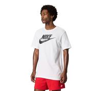 NIKE Men's M Nsw Tee Icon Futura T shirt, White/(Black), M UK
