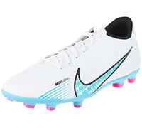 Nike Men's Mercurial Vapor 15 Club MG Sneaker, White/Baltic Blue-Pink Blast, 9 UK