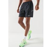 Nike Mens Miler Dri-FIT Running 7 Inch 2-in-1 Shorts, Black/Black/Reflective Silv, Size 2Xl, Men Black/Black/Reflective Silv