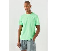 Nike Men's Miler Dri-FIT Short Sleeve Running Top, Illusion Green/Reflective Silv, Size 2Xl, Men Illusion Green/Reflective Silv