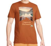 Nike Mens Mountail Trail Logo Brown T-Shirt Cotton - Size Small