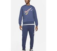 Nike Mens Multi Swoosh Crew Neck Tracksuit in Navy Fleece - Size X-Large