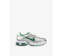 Nike Mens Nike Air Max Moto 2K Mesh and Faux-Leather Trainers Metallic Silver Stadium 9.5