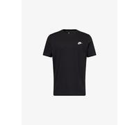 Nike Mens Nike Core Club Brand-Embroidery Cotton-Jersey T-Shirt Black L
