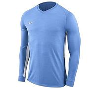 NIKE Men's Nike Dry Tiempo Premier Football Jersey Long Sleeved T shirt, University Blue/University Blue/White/(White), L