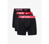 Nike Mens Nike Essential Micro Branded Pack Of Three Stretch-Woven Boxer Briefs Blk Hpr Pnk/Red/Blk S