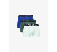 Nike Mens Nike Essential Micro Pack Of Three Jersey Trunks Mint/ Royal Blue/Fir M