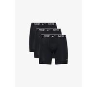 Nike Mens Nike Essential Set Of Three Stretch-Cotton Boxers Black XS