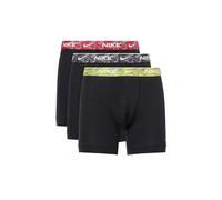 Nike Mens Nike Everyday Branded Pack Of Three Stretch-Cotton Boxer Briefs Red/Anthracite/Cactus M