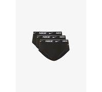Nike Mens Nike Everyday Stretch-Cotton Jersey Briefs Pack Of Three Black S