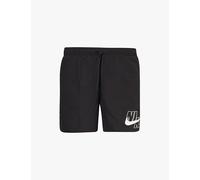 Nike Mens Logo 5" Volley Short-black, Black, Size L, Men Black