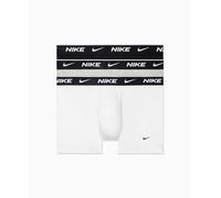 Nike mens Nike Men's Essential Cotton Stretch W/Fly Boxer Brief 3pk Underwear, White/Heather Grey/Black, XXL