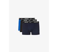Nike Mens Nike Pack Of Three Everyday Stretch-Cotton Jersey Trunks Obsidian/Royal/Blk L