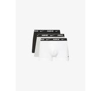 Nike Mens Nike Pack Of Three Everyday Stretch-Cotton Jersey Trunks White/Grey/Blk XL