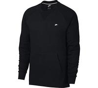 Nike Mens' Nike Sportswear Optic Crew Long Sleeved T-Shirt, HTR/Black, Small