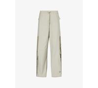 Nike Mens Nike Tech Utility Wide-Leg Woven Trousers Beige L