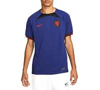 NIKE Men's Nk Df Stad T-Shirt, Dark Blue, Orange, Black, XL