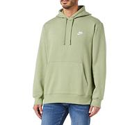 NIKE Men's NSW Club Hoodie Po Bb T-Shirt, Oil Green/Oil Green/White, XL