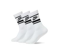 NIKE Men's Nsw Everyday Essential Cr Socks, White/Black/Black, M UK