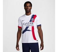 Nike Mens Paris Saint-Germain Dry Fit Stad Away T-Shirt, White/Midnight Navy/Midnight Navy, S