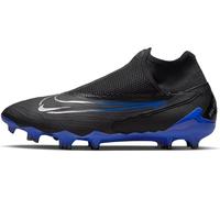 NIKE Men's Phantom Football Shoe, Black/Chrome-Hyper Royal, 12 UK
