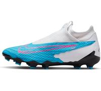 NIKE Men's Phantom Gx Academy Df Fg/Mg Sneaker, Baltic Blue Pink Blast White Laser Blue, 6 UK