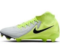 Nike Men's Phantom Luna II Academy FG/MG Football Shoe, Metallic Silver/Black/Volt, 7.5 UK