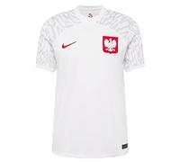 NIKE Men's Pol Dri Fit Stadium Home T Shirt, White/Sport Red, S UK