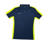 Nike Mens Polo Shirt Medium Navy Blue Dri-FIT Slim Fit Mesh Breathable Golf
