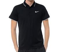 Nike Mens Polo Shirt S Black White Club Button Collared AJ1502-010