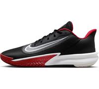 Nike Men's Precision VII Basketball Shoe, Black/White/University Red, 13 UK