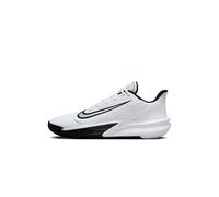 Nike Men's Precision VII Basketball Shoe, White/Black, 8 UK