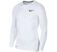 Nike Men's Pro Compression Long Sleeve Crew Top Sweater, White, XL, BV5588