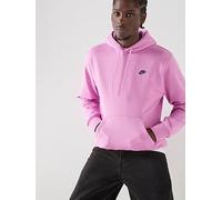 Nike Men's Pullover Fleece Hoodie, Lt Magenta/Lt Magenta/Midnight, Size S, Men Lt Magenta/Lt Magenta/Midnight