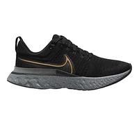 NIKE Men's React Infinity Run FK 2 Sneaker, Black/Metallic Gold, 9.5 UK