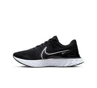 NIKE Men's React Infinity Run Flyknit 3 Sneaker, Black/White, 9 UK