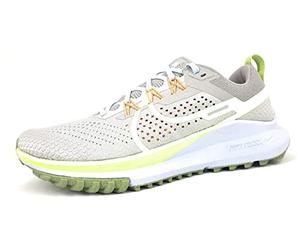 NIKE Men's React Pegasus Trail 4 Sneaker, LT Iron ORE/Volt-Cobblestone, 6.5 UK