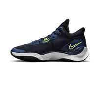 NIKE Men's Renew Elevate 3 Sneaker, Black Volt Midnight Navy White, 9.5 UK