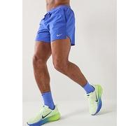 Nike Mens Running Dri-FIT Stride 5 Inch Brief Lined Shorts, Lapis/Reflective Silv, Size S, Men Lapis/Reflective Silv