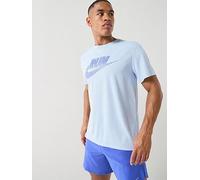 Nike Mens Running Dri-FIT UV Miler T-Shirt, Hydrogen Blue/Lapis, Size 2Xl, Men Hydrogen Blue/Lapis